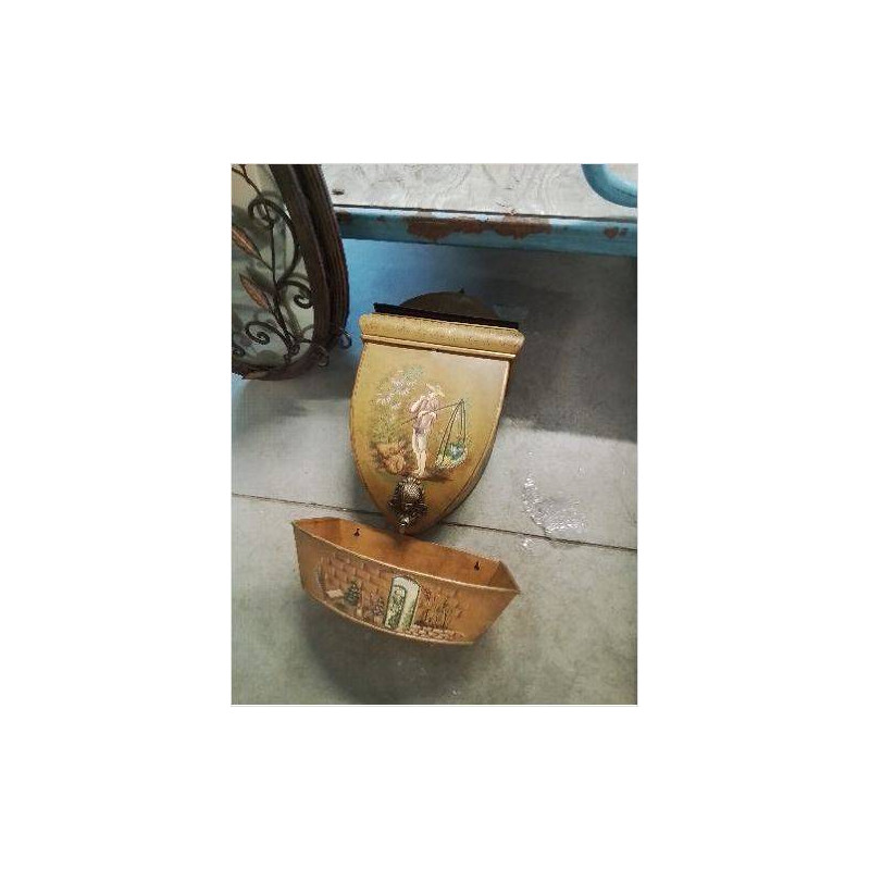 FONTAINE TOLE PEINTE DECOR ASIATIQUE