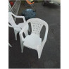 FAUTEUIL DE JARDIN RESINE BLANC AJOURÉ 