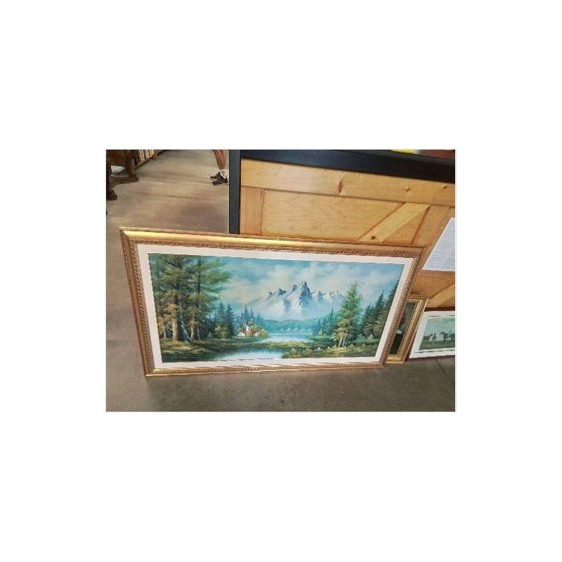 TABLEAU PAYSAGE DE MONTAGNE PIERFERDINANDO NATALI
