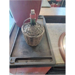 BONBONNE VERRE GAINAGE VANNERIE 