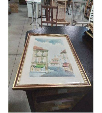 AQUARELLE RUES MADRILENES...