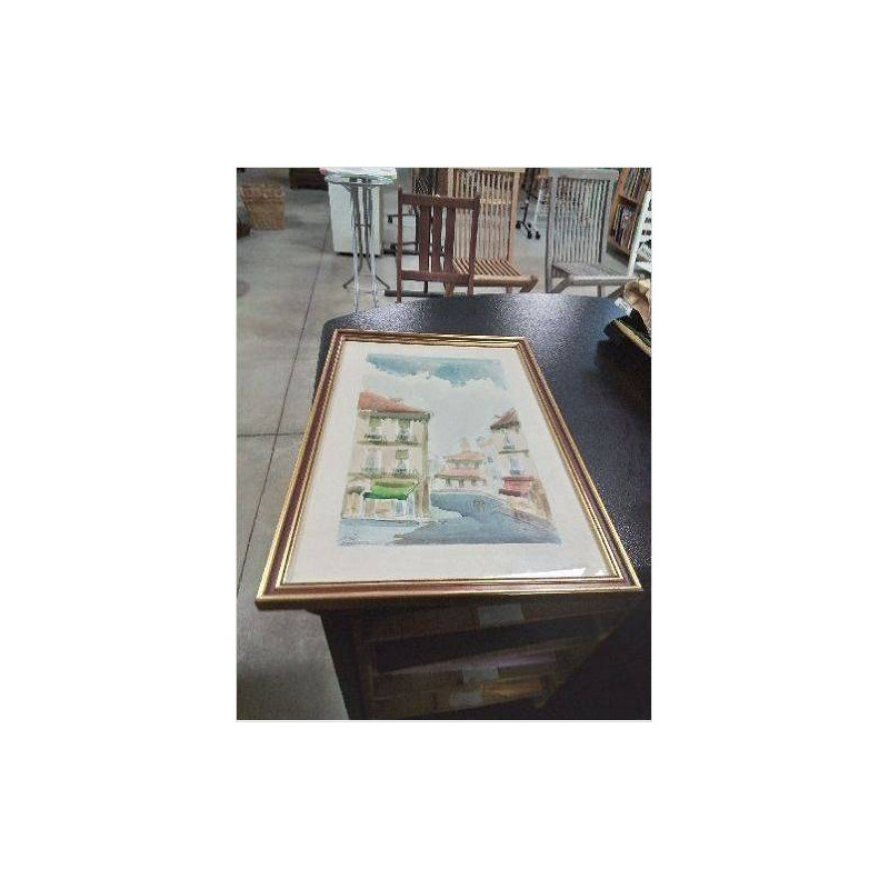 AQUARELLE RUES MADRILENES ALEXIS SEBASTIAN XXE