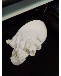 PAIRE D’APPLIQUE MURALE PLATRE BLANC ATELIER SEDAP REF 1423