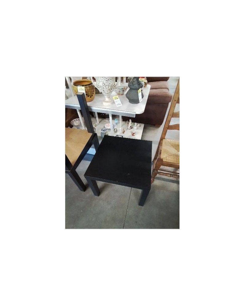 TABLE BASSE CARRÉ BOIS NOIR