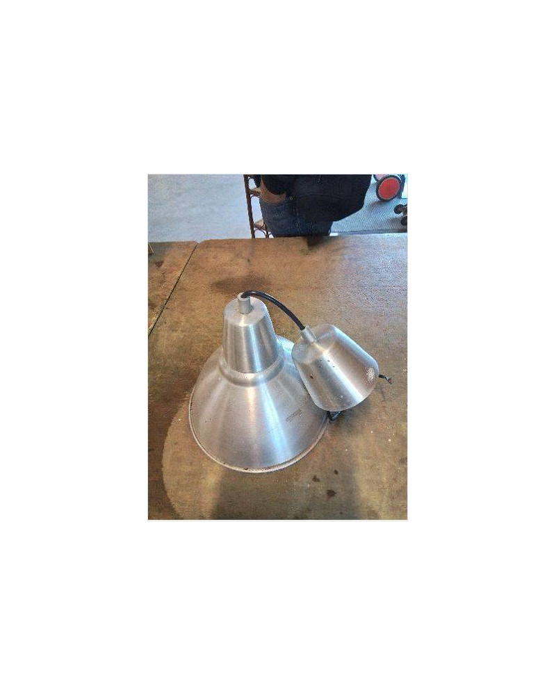 SUSPENSION MÉTAL BROSSE STYLE INDUSTRIEL 
