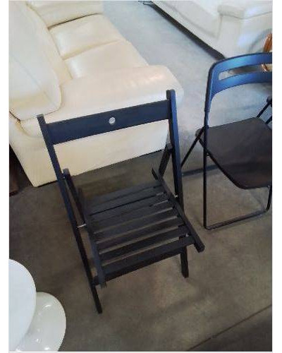 CHAISE PLIANTE BOIS NOIR