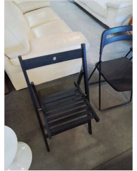 CHAISE PLIANTE BOIS NOIR