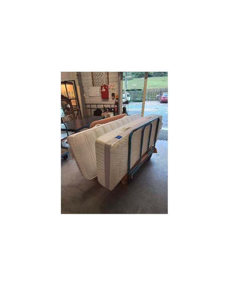 PAIRE DE MATELAS 400 RESSORTS ENSACHÉS ET MOUSSE REVOR BEDING 2X70X190X25
