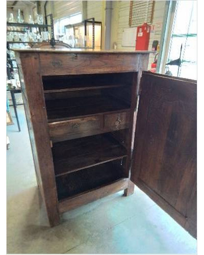 BUFFET 3 QUART BOIS MOULURÉ 1 PORTE XIXE