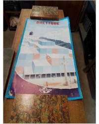 AFFICHE OFFSET  CMA CGM THE FRENCH LINE BALTIQUE  AGENCE ANIS 2002 98X56