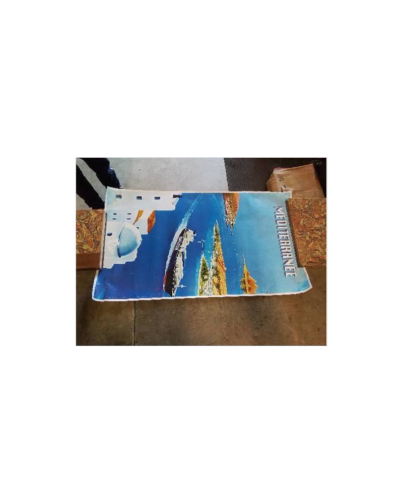 AFFICHE OFFSET CMA CGM THE FRENCH LINE MÉDITERRANÉE AGENCE ANIS 2001  98X56