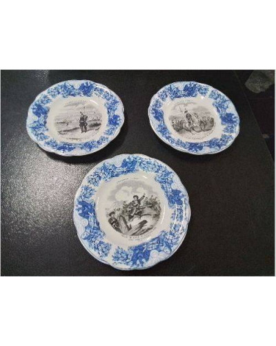 3 ASSIETTES CÉRAMIQUE...