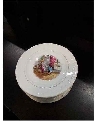 12 ASSIETTES TERRE DE FER...