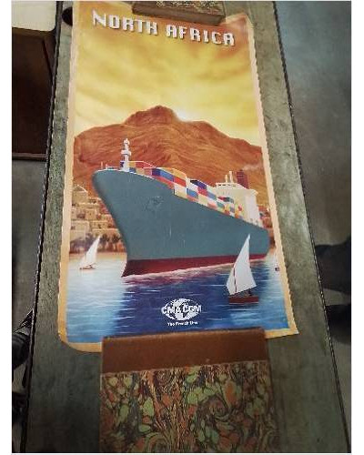 AFFICHE OFFSET  CMA CGM THE...