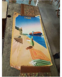 AFFICHE OFFSET CMA CGM THE FRENCH LINE INDE   AGENCE ANIS 2000  98X56