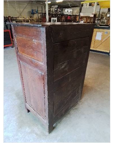 BUFFET 3 QUART BOIS MOULURÉ 1 PORTE XIXE