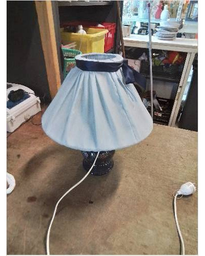 LAMPE CÉRAMIQUE BLEU AJ...