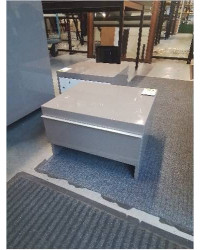 CHEVET BOIS LAQUÉ TAUPE 1 TIROIR 