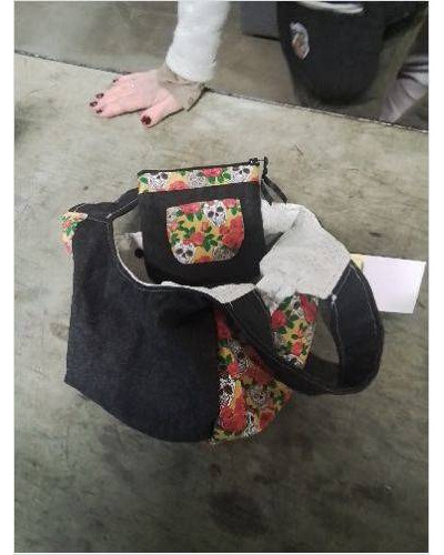 SAC BOULES JEAN NOIR TISSU...