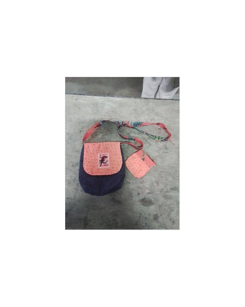 SAC BANDOULIÈRE TOUCAN ET SON PORTES MONNAIE 