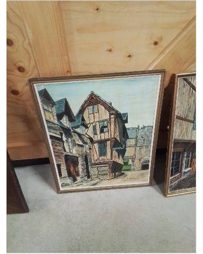 PEINTURE SUR PANNEAU...