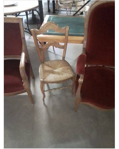 CHAISE BOIS PAILLÉ DOSSIER...