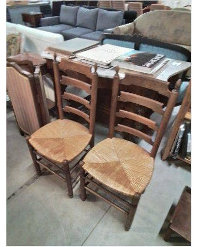  CHAISE BOIS PAILLÉ DOSSIER...