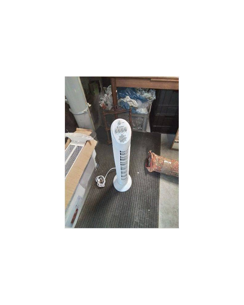 VENTILATEUR SUR PIED RESINE BLANC KING D’HOME