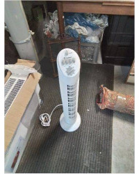 VENTILATEUR SUR PIED RESINE BLANC KING D’HOME