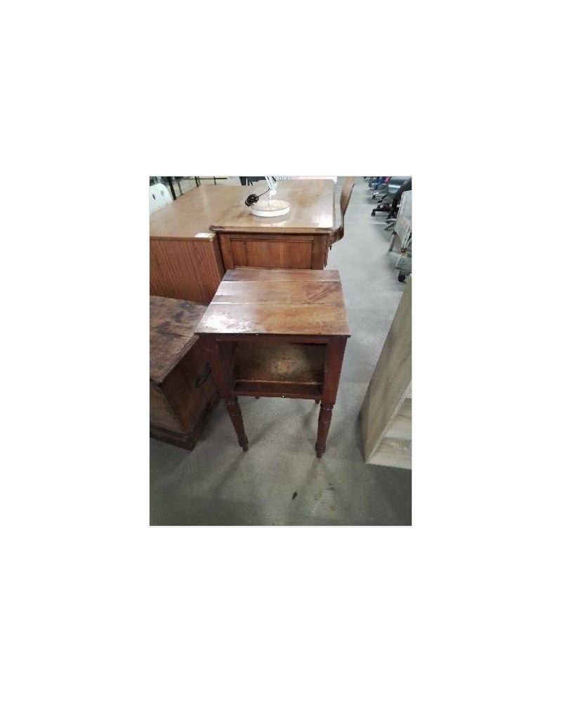 CHEVET BOIS PIEDS TOURNÉS 1 NICHE 