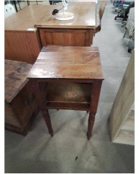 CHEVET BOIS PIEDS TOURNÉS 1 NICHE 