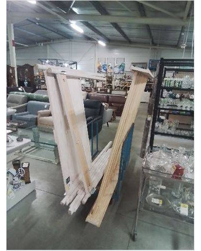 LIT A BLADAQUIN MAISON DU MONDE BOIS CERUSÉ 140X190