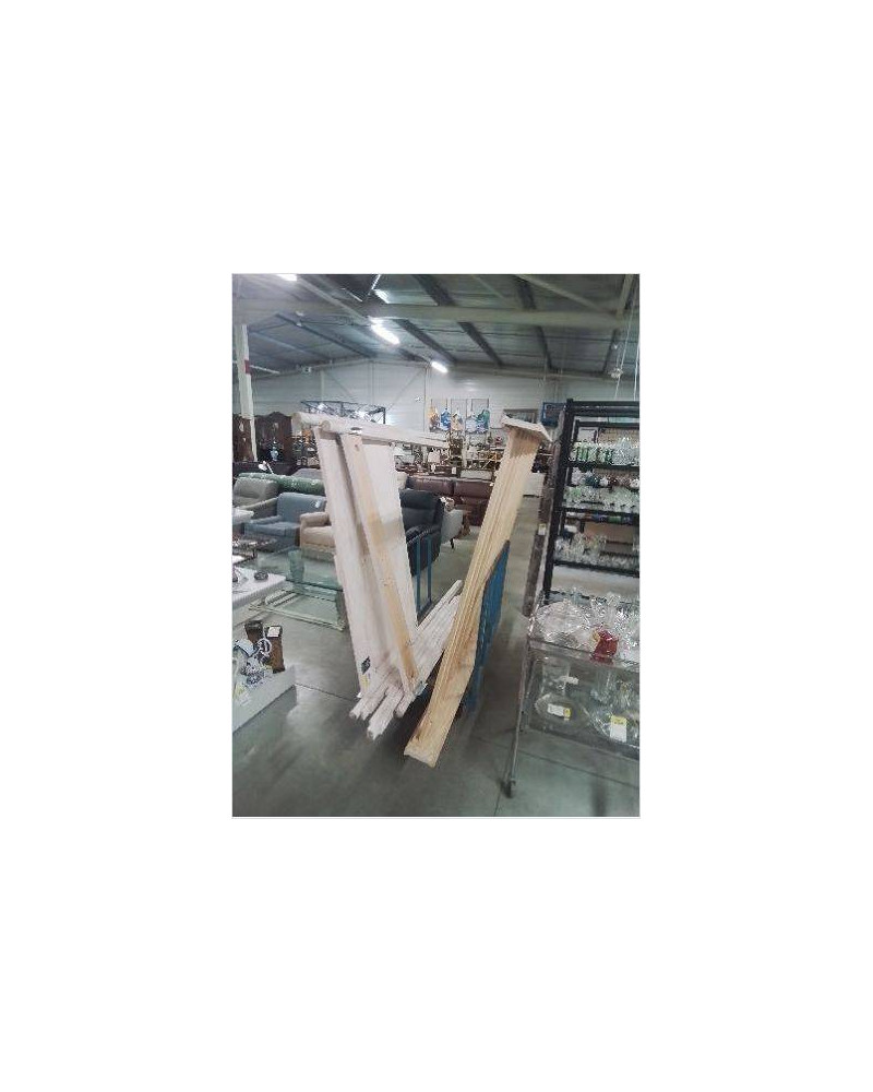 LIT A BLADAQUIN MAISON DU MONDE BOIS CERUSÉ 140X190