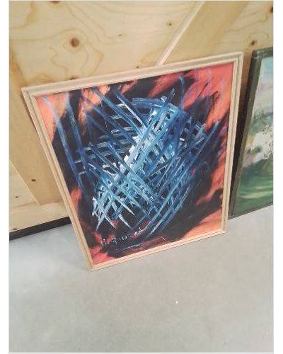 HUILE SUR TOILE ABSTRAIT...