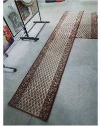 DESCENTE DE LIT MARRON ECRU 360X67CM