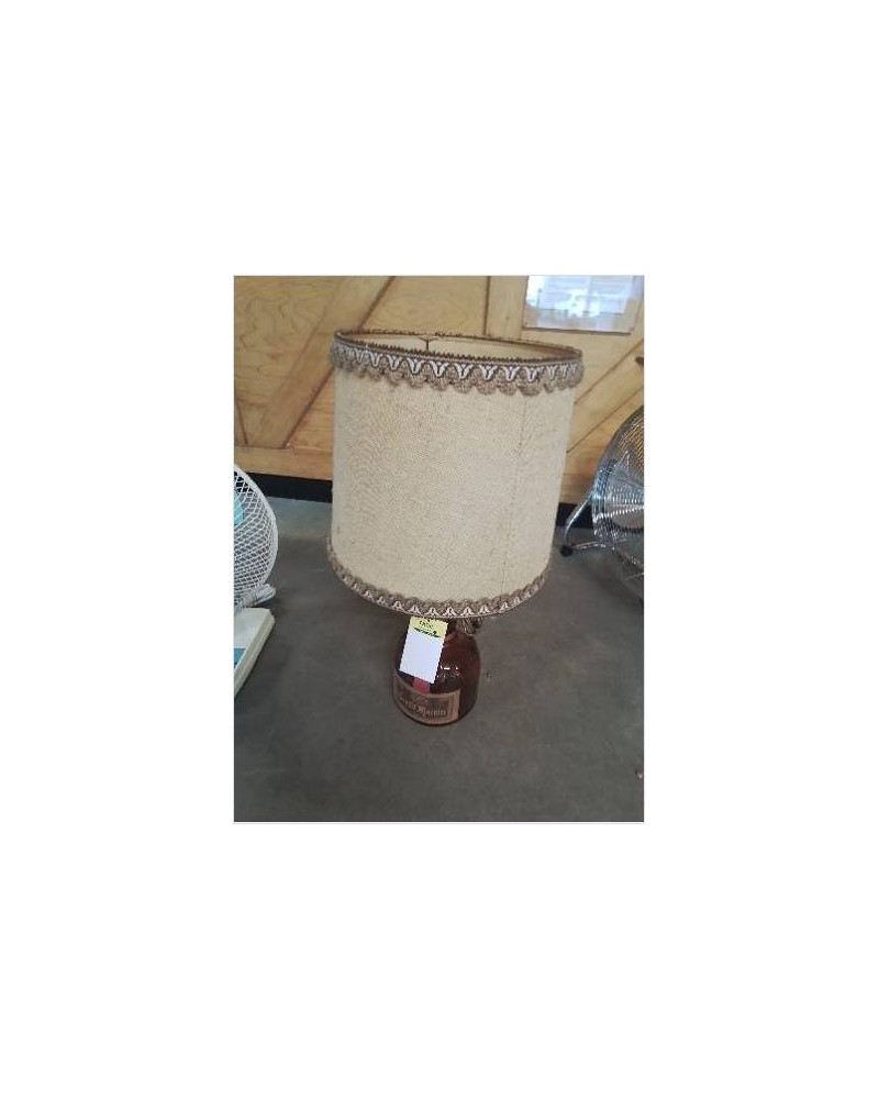LAMPE BOUTEILLE GRAND MARNIER AJ TISSU OCRE