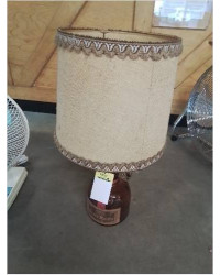 LAMPE BOUTEILLE GRAND MARNIER AJ TISSU OCRE