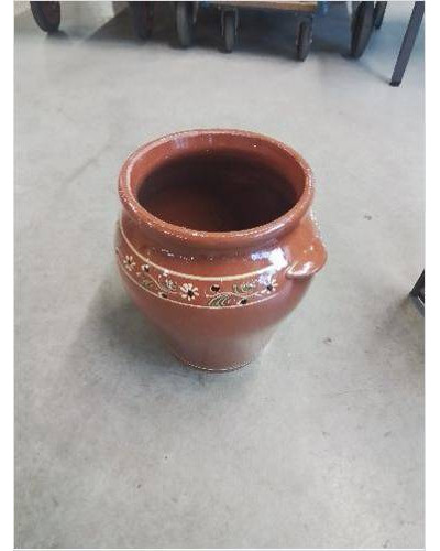 POT GRÈS VERNISSE A OREILLES 