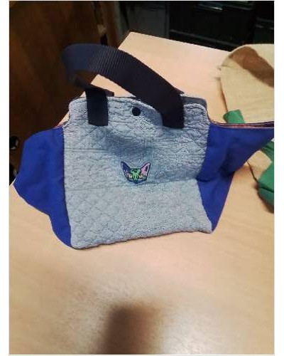SAC MATELASSÉ BLEU 