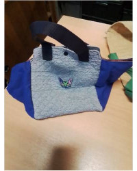 SAC MATELASSÉ BLEU 
