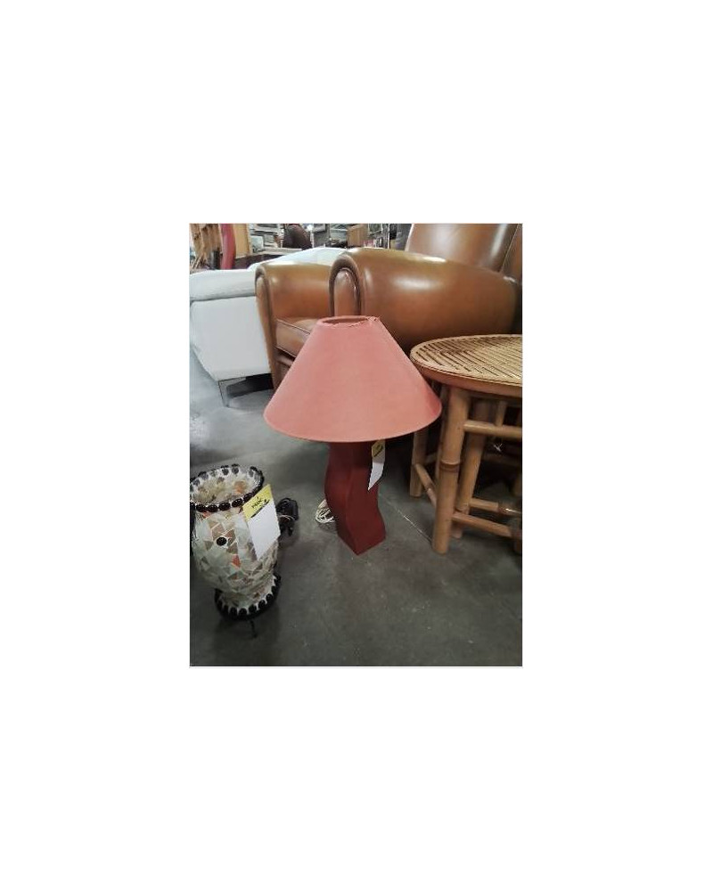 LAMPE CÉRAMIQUE MARRON AJ ORANGÉ 