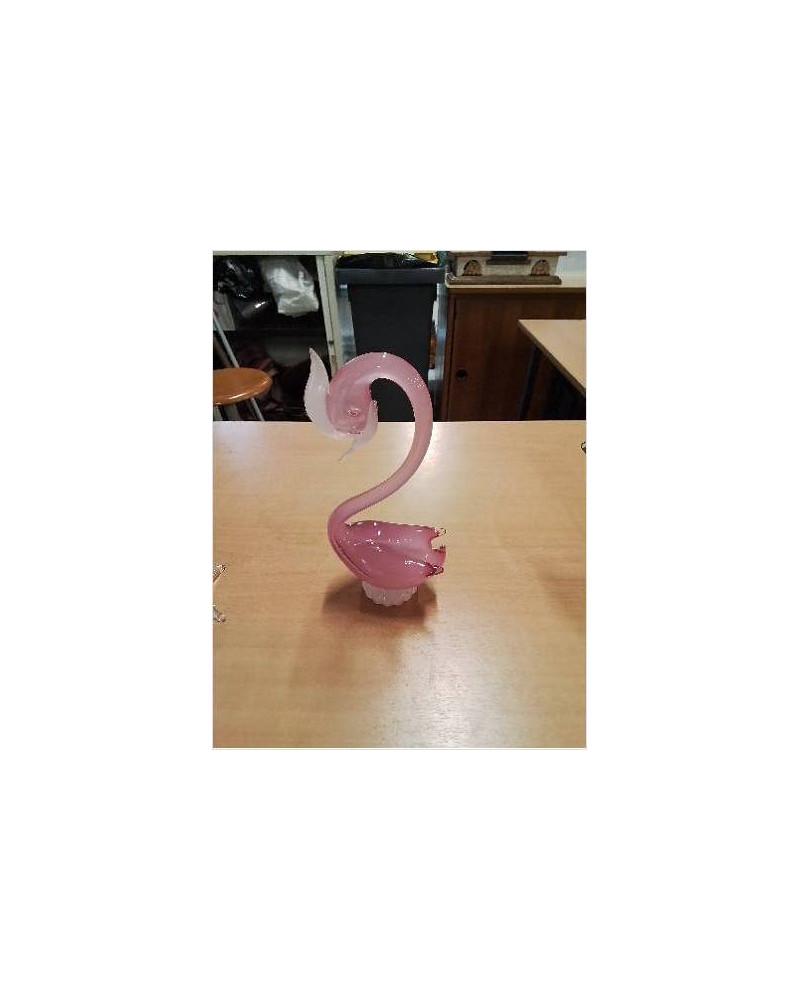 CYGNE VERRE SOUFFLE ROSE