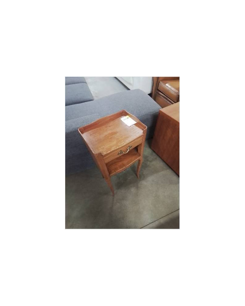 CHEVET BOIS CLAIR 1 TIROIR 1 NICHE STYLE LOUIS XVI