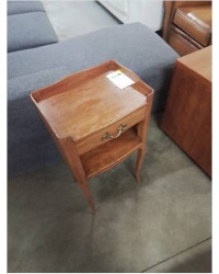 CHEVET BOIS CLAIR 1 TIROIR 1 NICHE STYLE LOUIS XVI