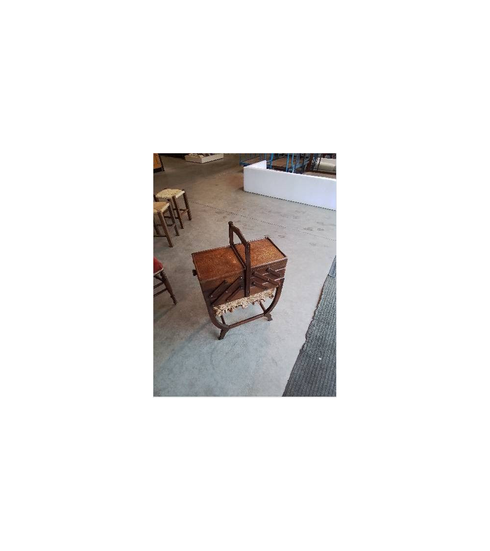 TRAVAILLEUSE BOIS ET TISSU STYLE REGENCE 
