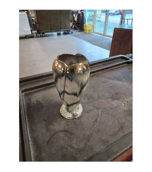 VASE CÉRAMIQUE BLEU ECRU...