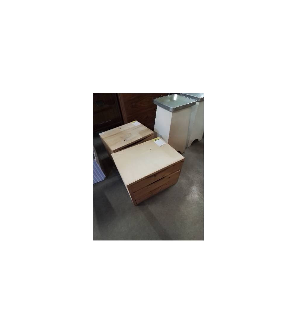 RANGE COURRIER BOIS CLAIR 3 TIROIRS 