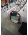 MIROIR OCTOGONAL BOIS MOULURÉ 