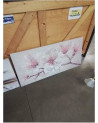 CADRE ECRU ROSE AUX FLEURS 