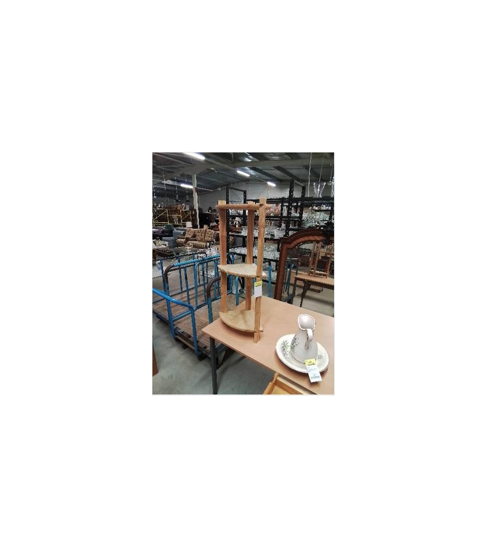 ÉTAGÈRE DE COIN PIN 3 TABLETTES 